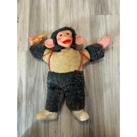 VTG Zippy the Monkey Plush Doll 18” Mr. Bim Zip the Chimp Banana Toy Collectible - Picture 1 of 2